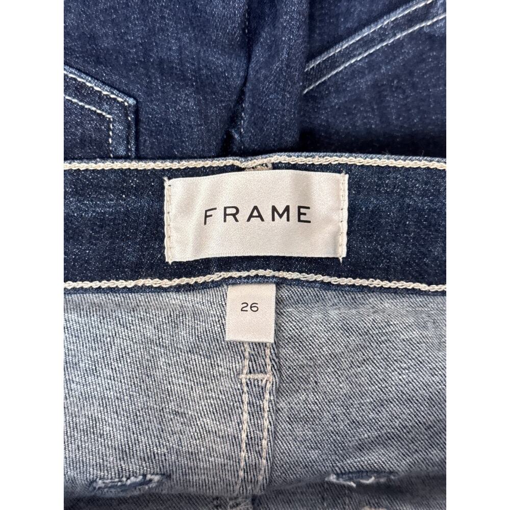 FRAME Francoise Wide Leg Jeans 26 Womens Virgo Dark Wash Denim - Picture 6 of 7